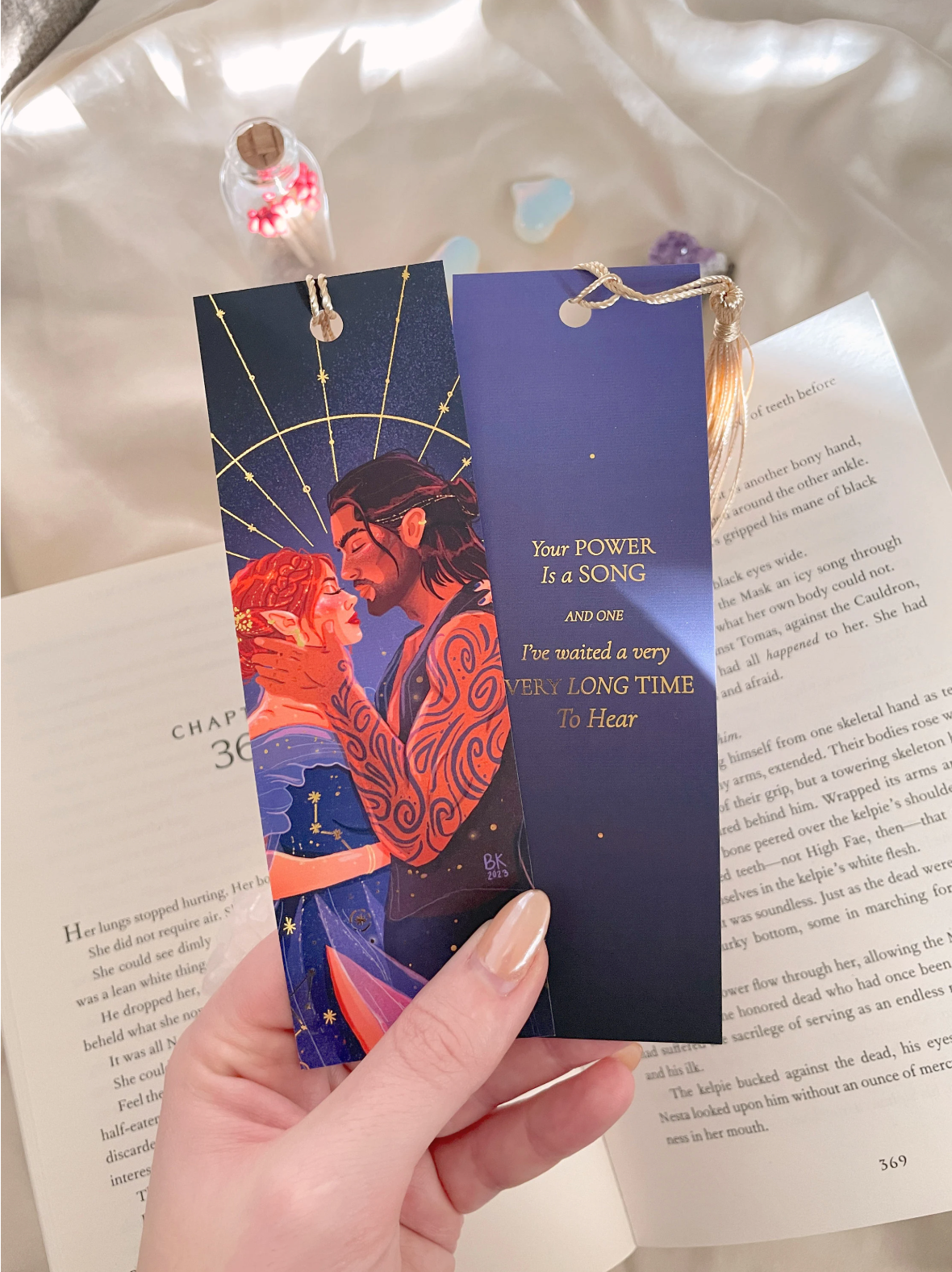 Nesta & Cassian Gold Foil Bookmark