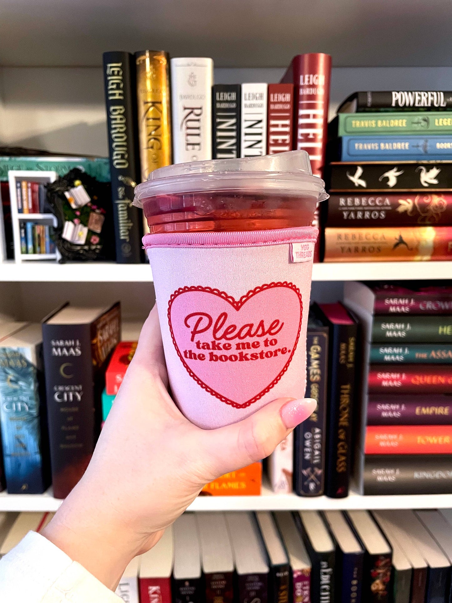Please Take Me To The Bookstore Coffee Drink Sleeve - Small