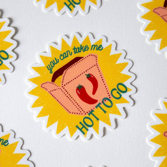 Hot to Go Sticker