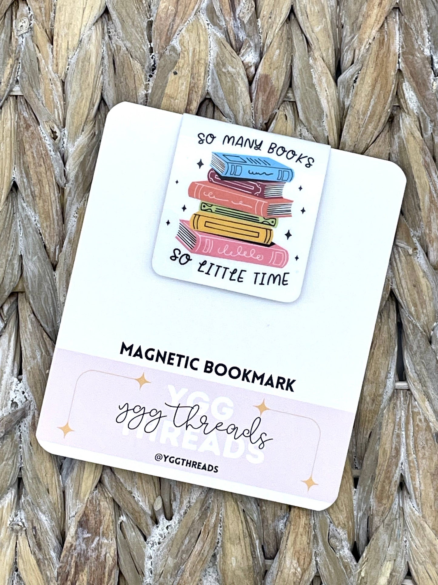 So Many Books, So Little Time | Magnetic Bookmark