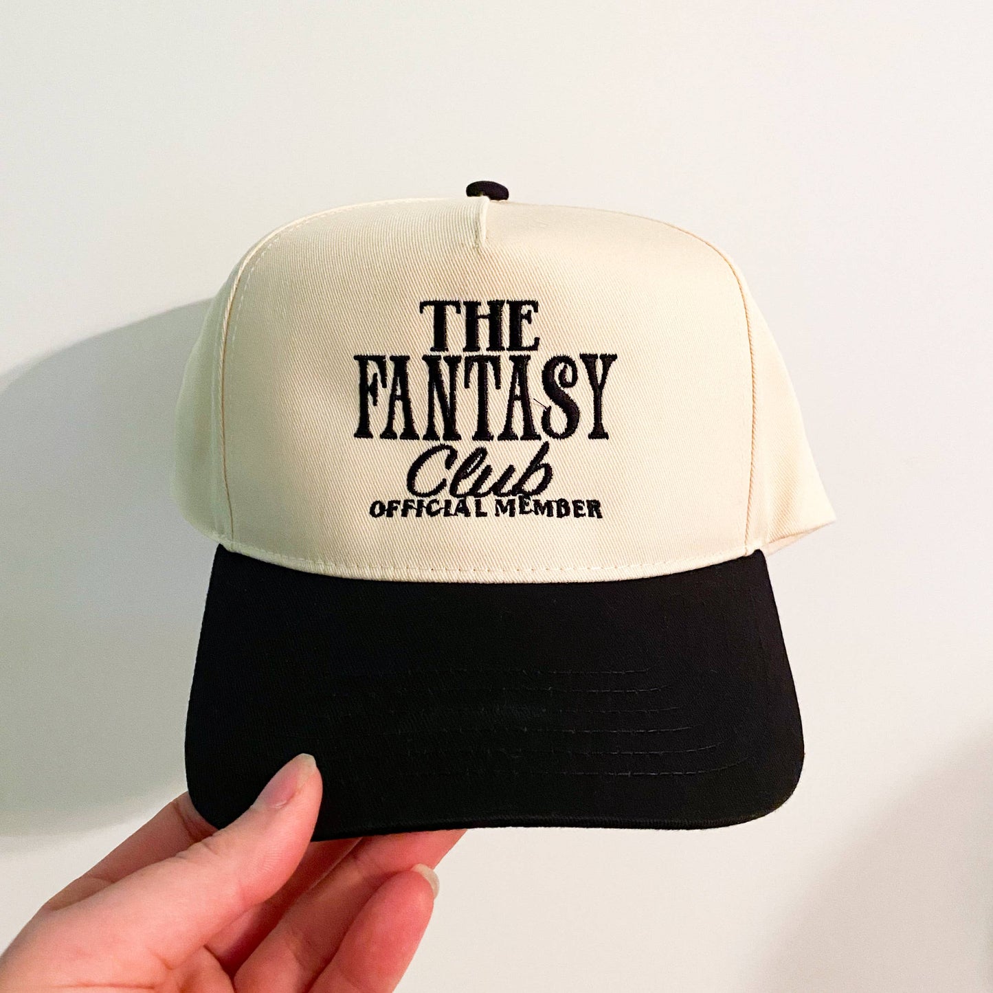 The Fantasy Club Vintage Embroidered Trucker Hat