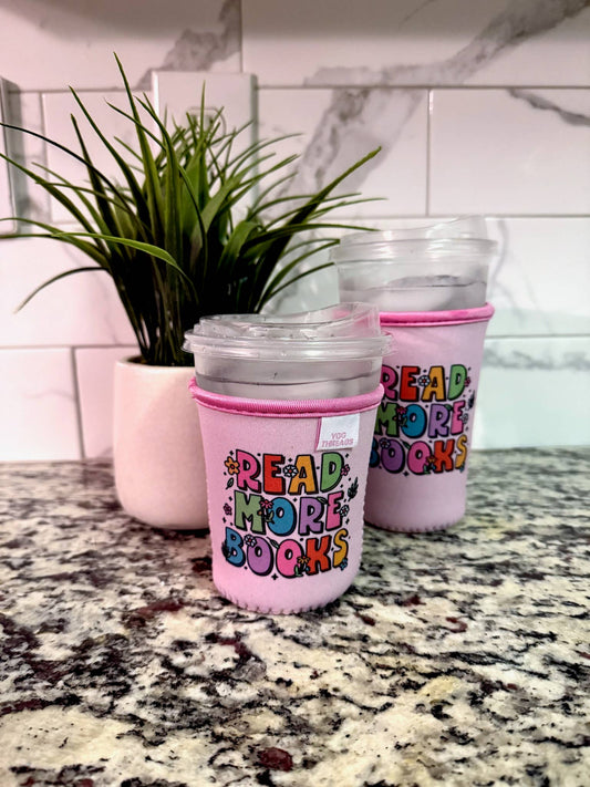 Read More Books Iced Coffee Drink Sleeve- Medium