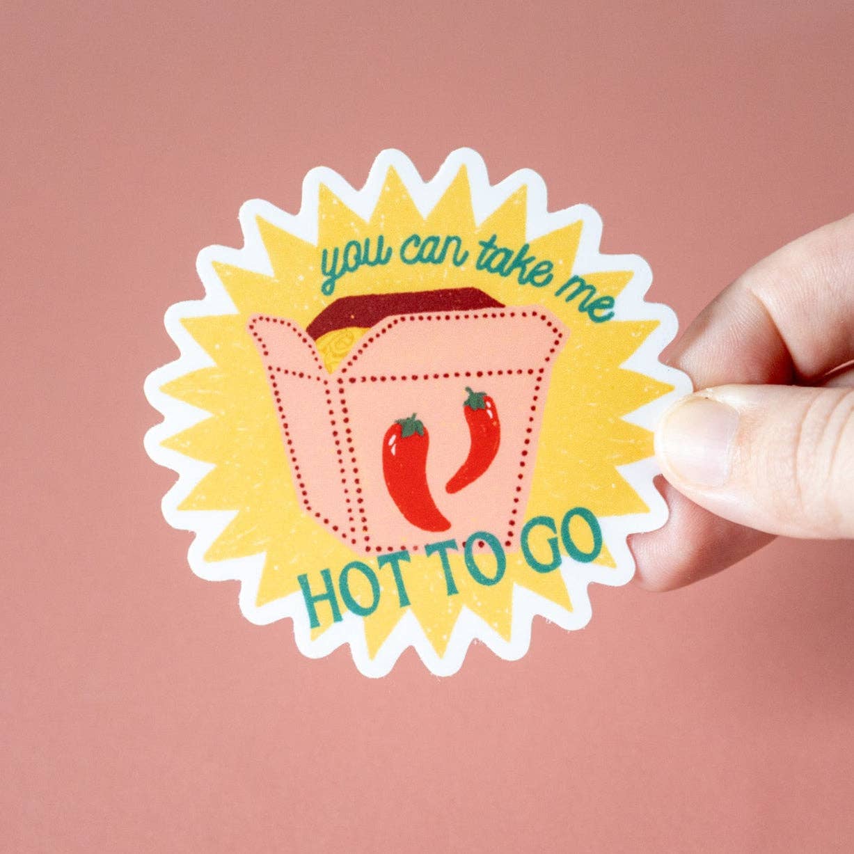 Hot to Go Sticker