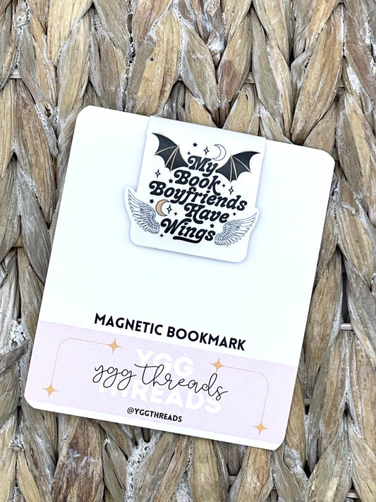 My Book Boyfriends Have Wings | Magnetic Bookmark