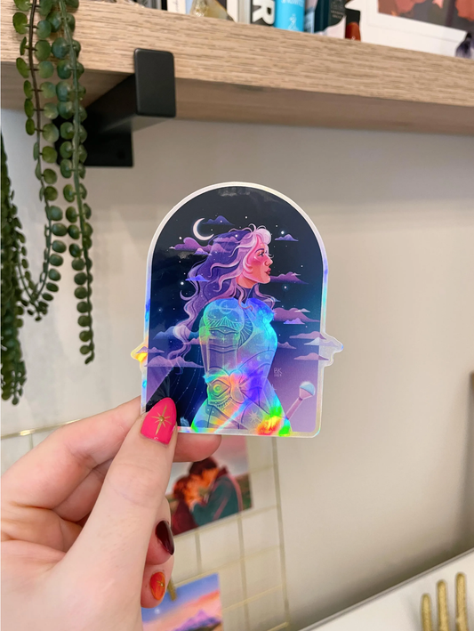 Moonlight Knight Holographic Sticker