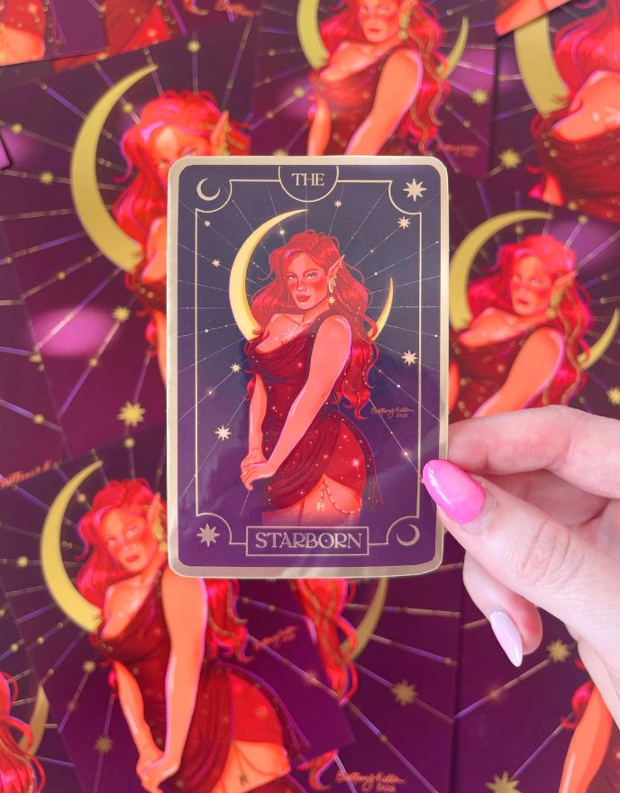 Bryce Tarot Card Sticker - Cresent City