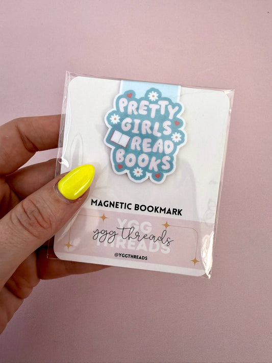 Pretty Girls Read Books | Magnetic Bookmark