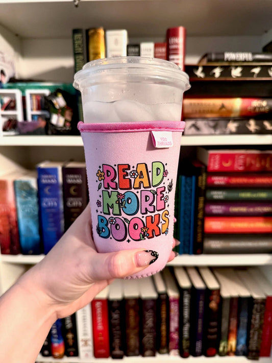 Read More Books Iced Coffee Drink Sleeve- Medium