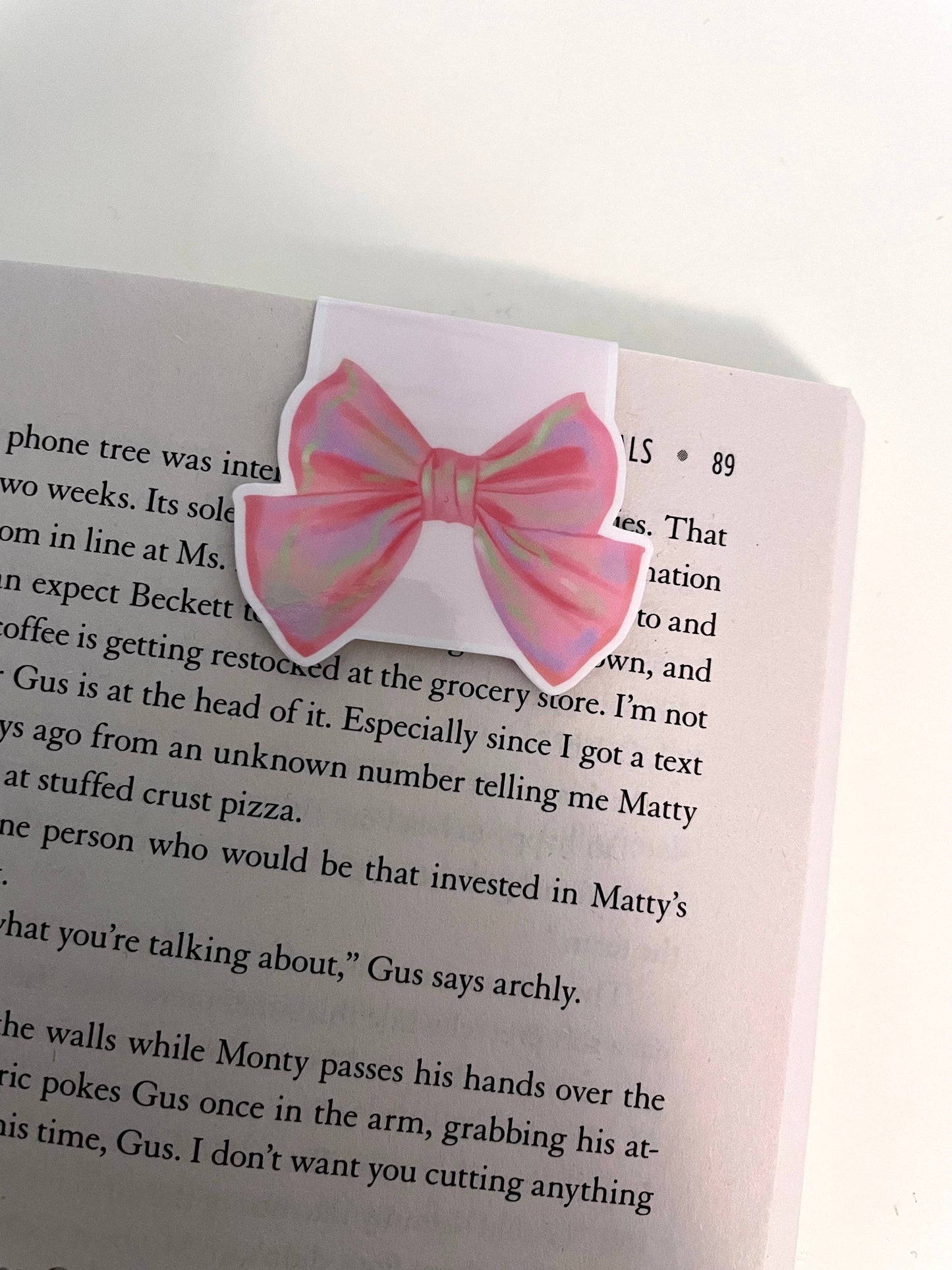 Pink Bow | Magnetic Bookmark