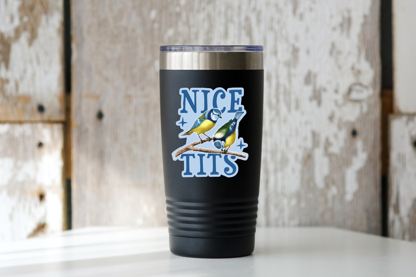 Nice Tits Sticker - birds, birding, nature, national park