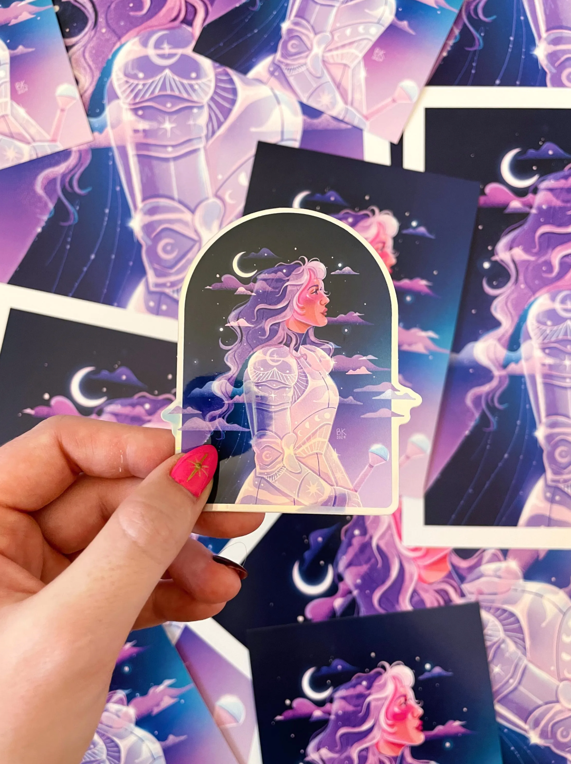 Moonlight Knight Holographic Sticker