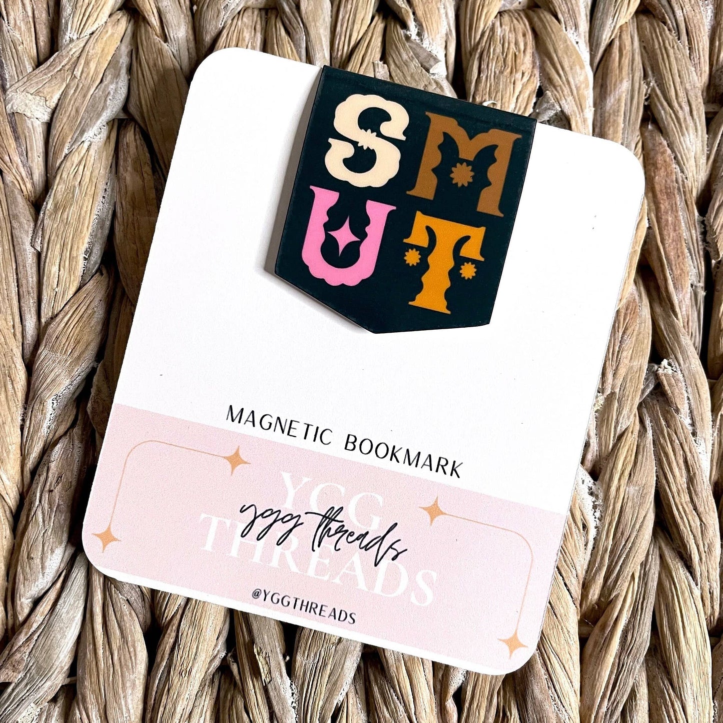 Smut Spicy Romance Lover Typography | Magnetic Bookmark