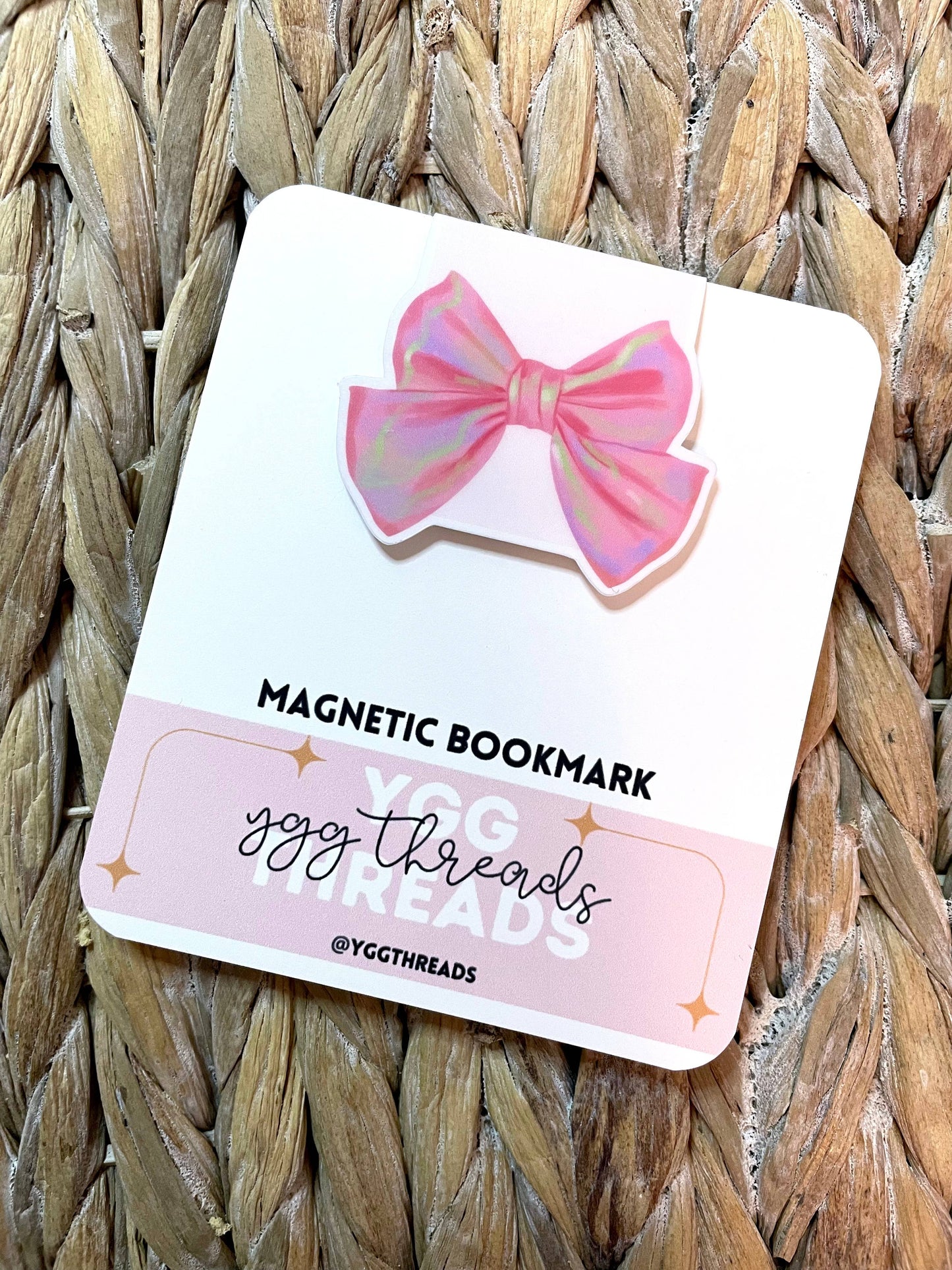 Pink Bow | Magnetic Bookmark