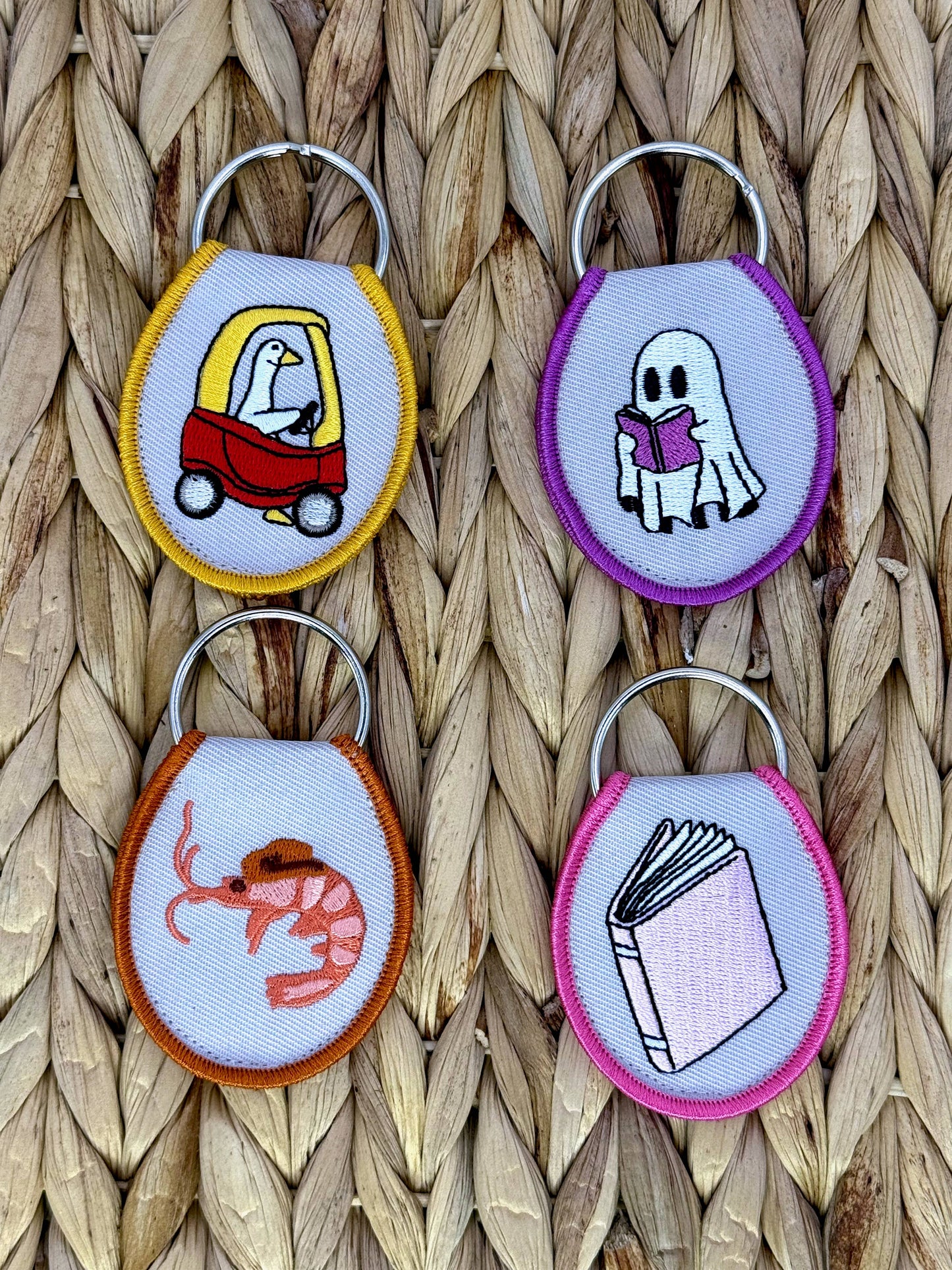 Booked and Busy Keychain