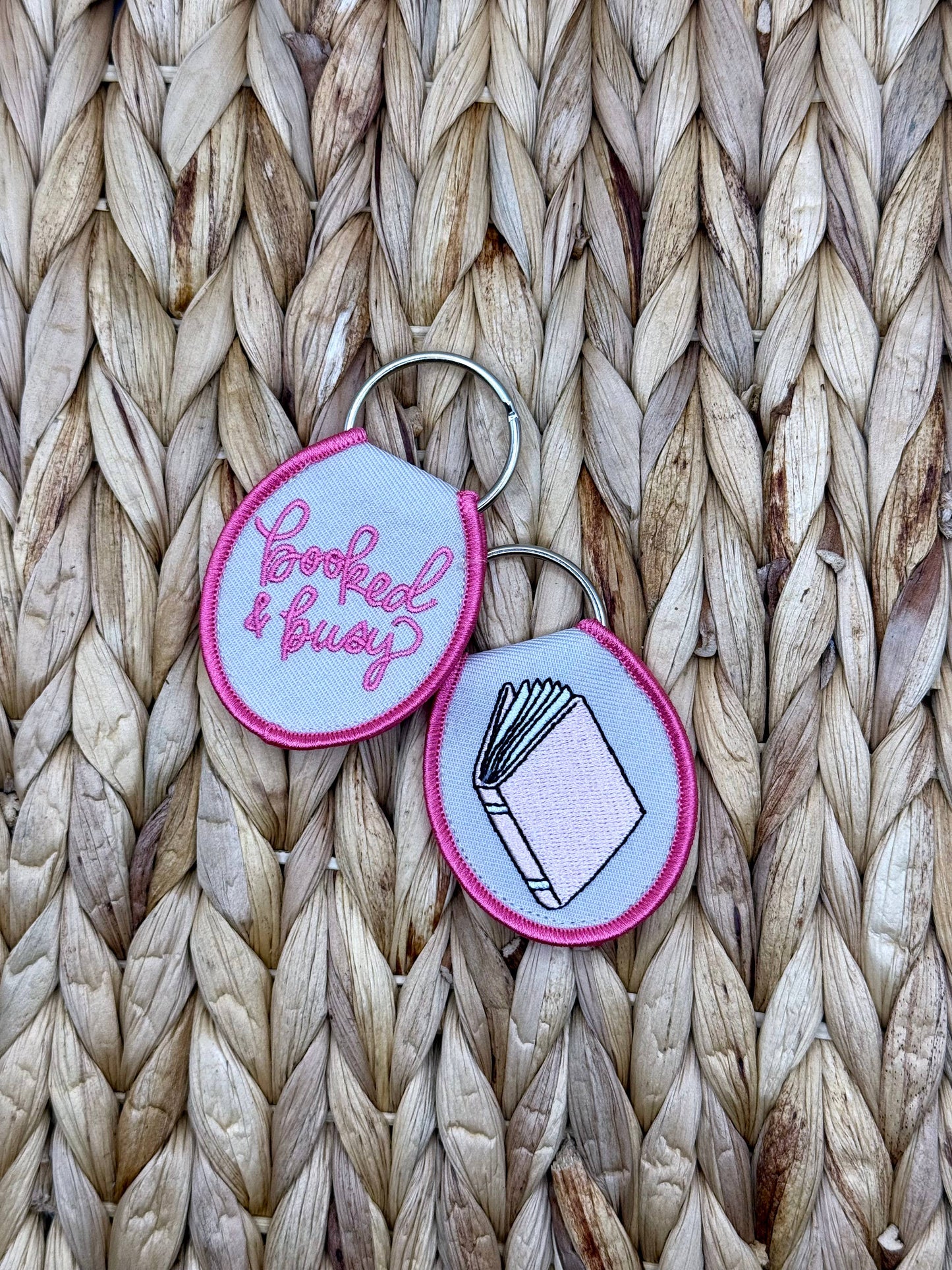 Booked and Busy Keychain