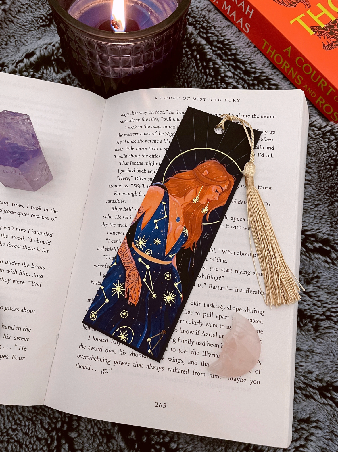 Feyre Gold Foil Bookmark
