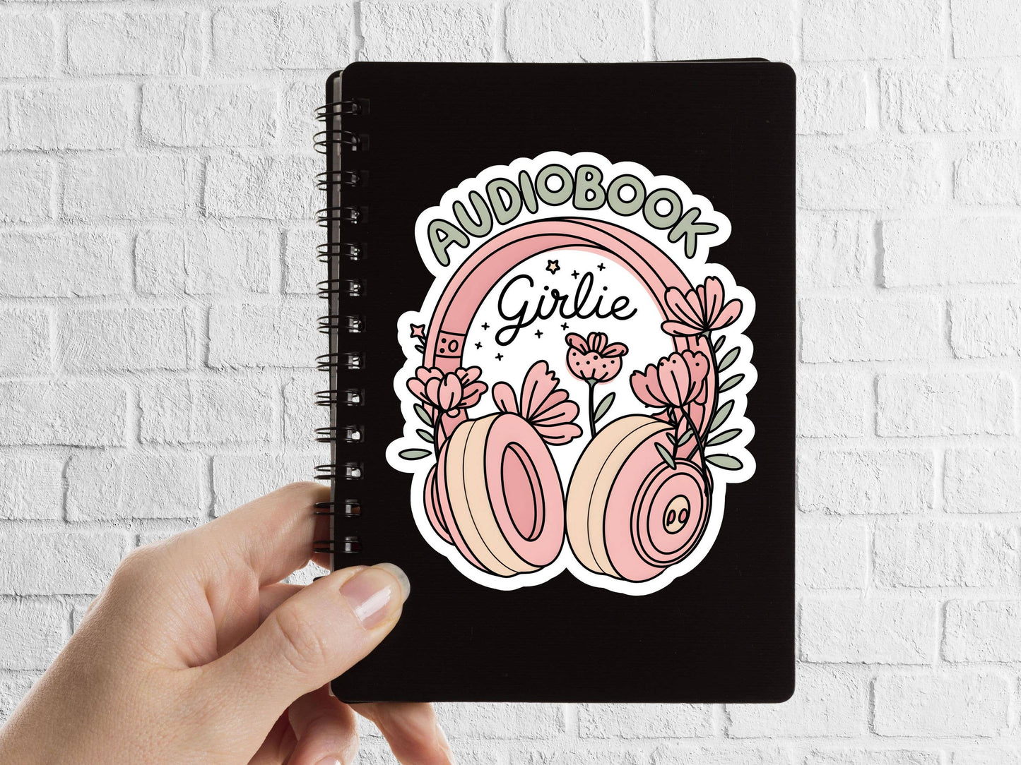 Audio Book Girlie Sticker