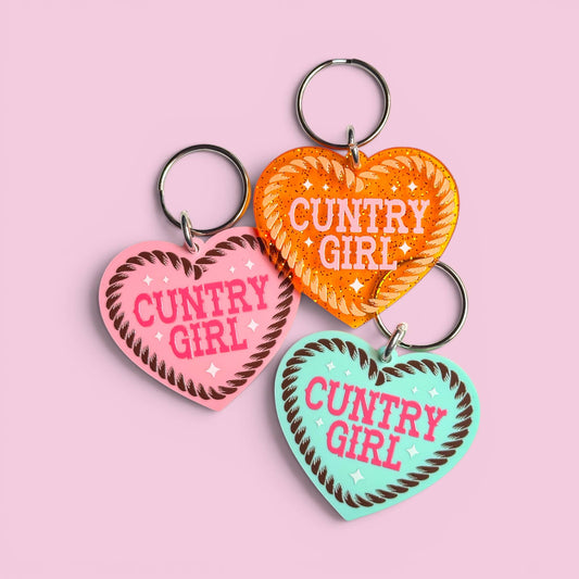 Cuntry Girl - Keychain or Magnet!
