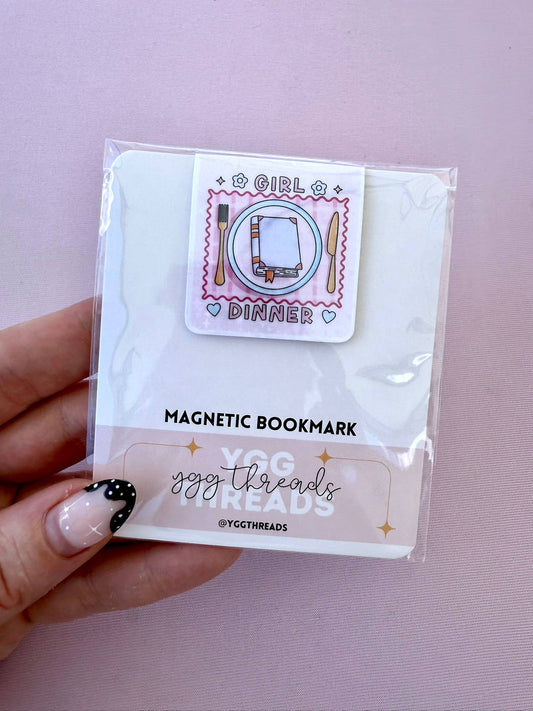 Bookish Girl Dinner | Magnetic Bookmark