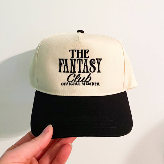 The Fantasy Club Vintage Embroidered Trucker Hat