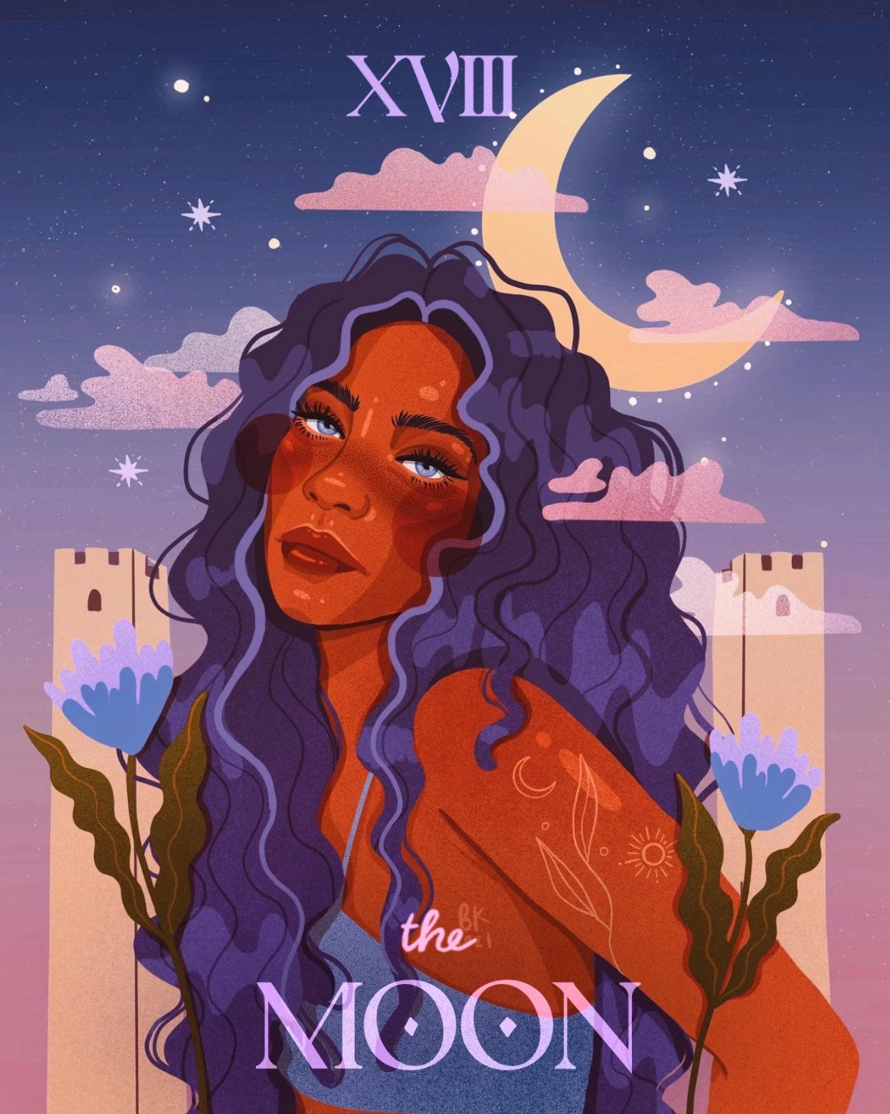 The Moon Tarot Print