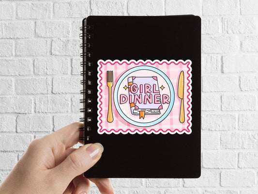 Girl Dinner Sticker