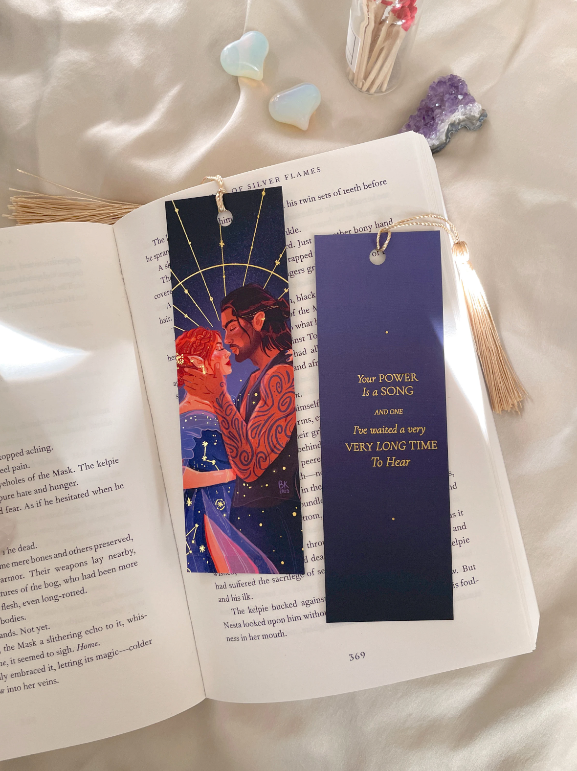 Nesta & Cassian Gold Foil Bookmark