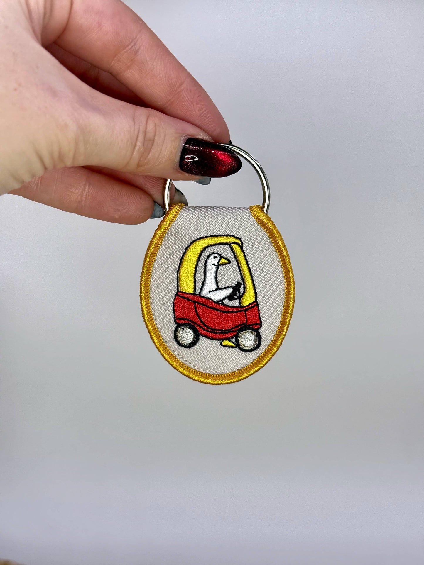 Ridin' Dirty Goose Keychain 