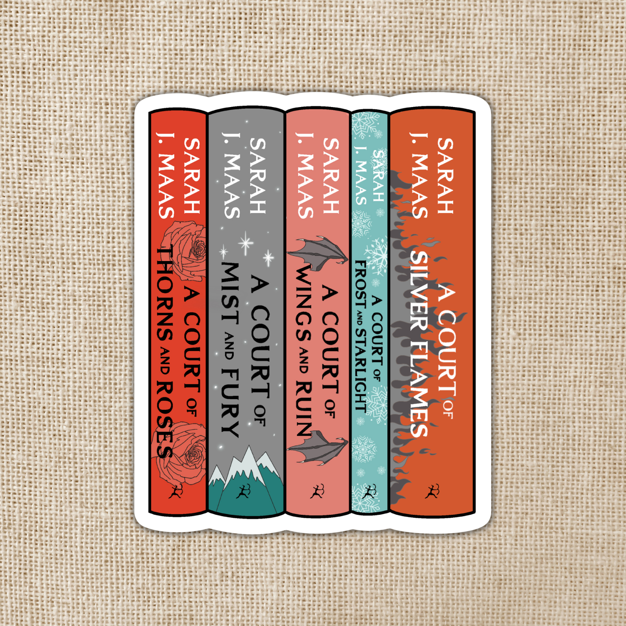 ACOTAR Series Stack Sticker | Sarah J. Maas – Bright Side Books & Wine