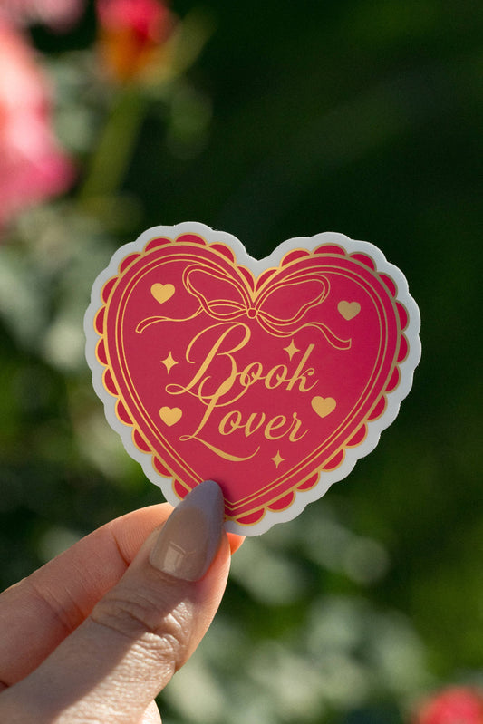 Book Lover Gold Foil Vinyl Sticker- Bookish Kindle Sticker