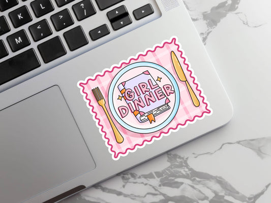 Girl Dinner Sticker