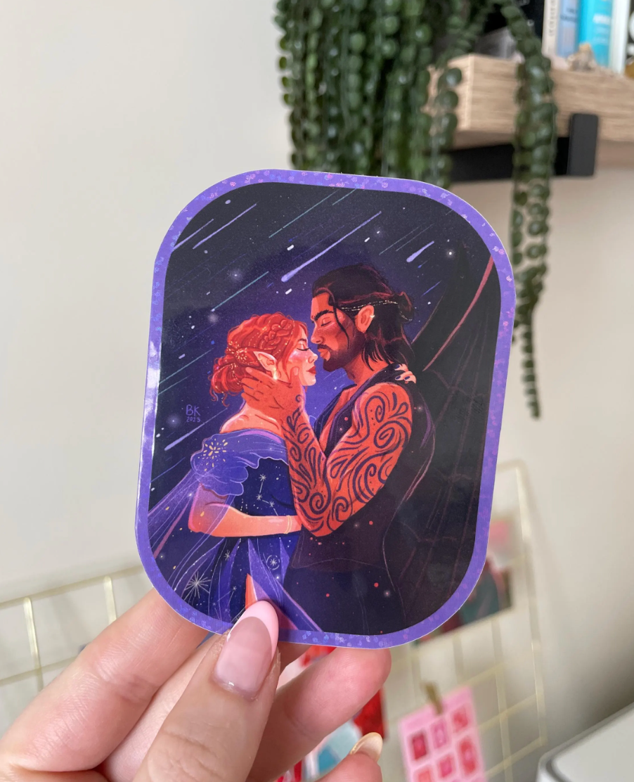 Nessian Glitter Sticker