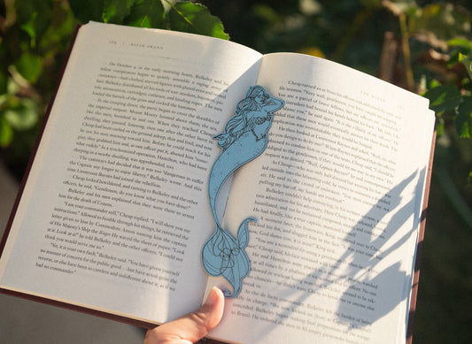 Enchanted Mermaid Faux Leather Bookmark