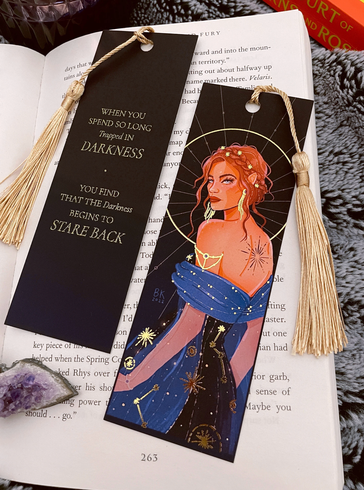Nesta Gold Foil Bookmark