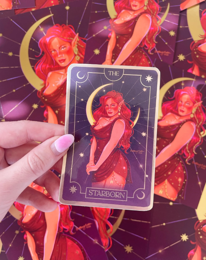 Bryce Tarot Card Sticker - Cresent City