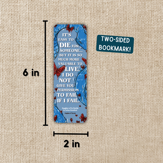 Tisaanah & Max Bookmark | Daughter of No Worlds