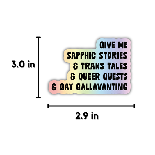 Give Me Queer Stories Sticker