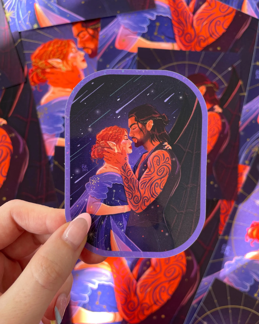 Nessian Glitter Sticker