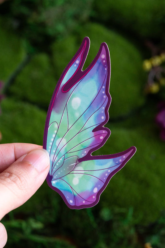 Aurora Wing Vinyl Sticker | Bookish Sticker