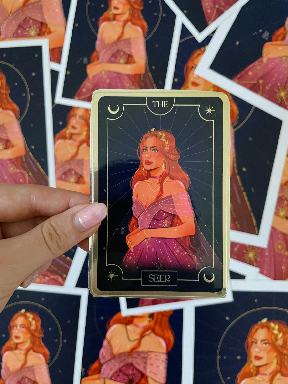 Elain Tarot Card Sticker - ACOTAR