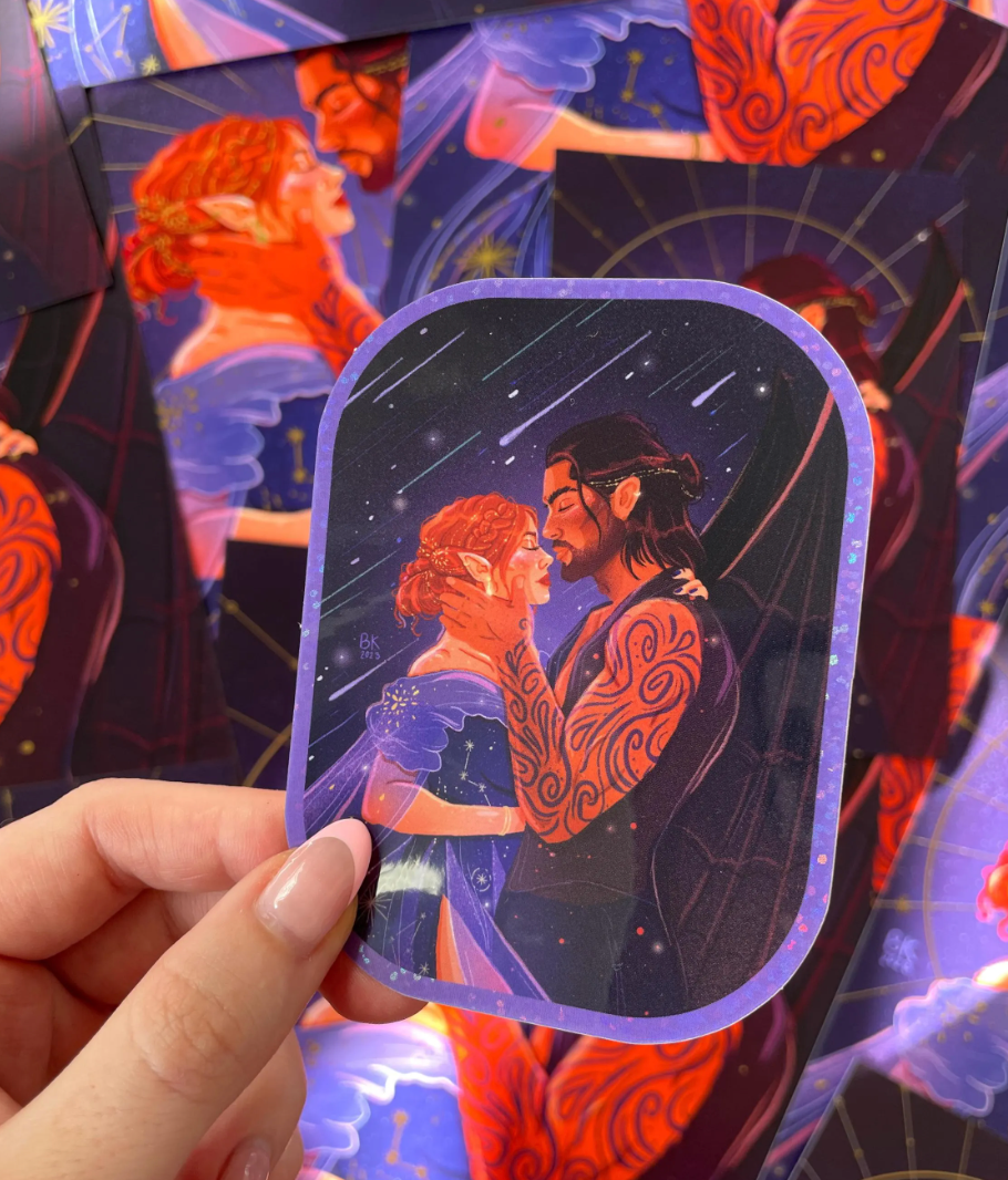 Nessian Glitter Sticker