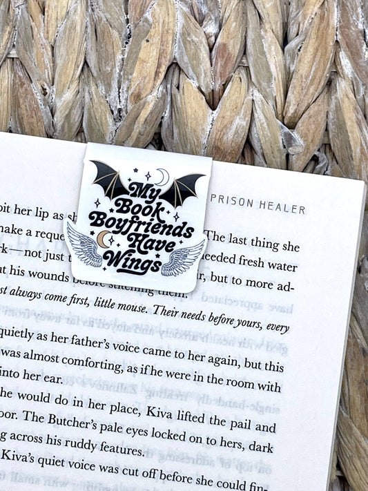 My Book Boyfriends Have Wings | Magnetic Bookmark
