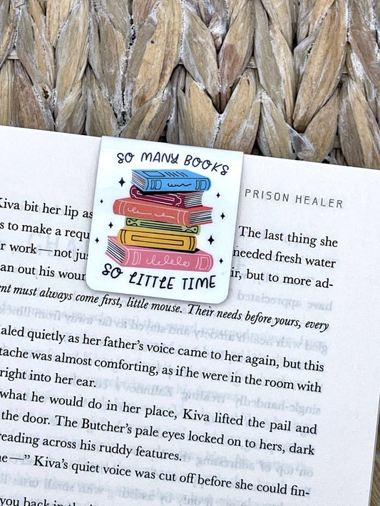 So Many Books, So Little Time | Magnetic Bookmark