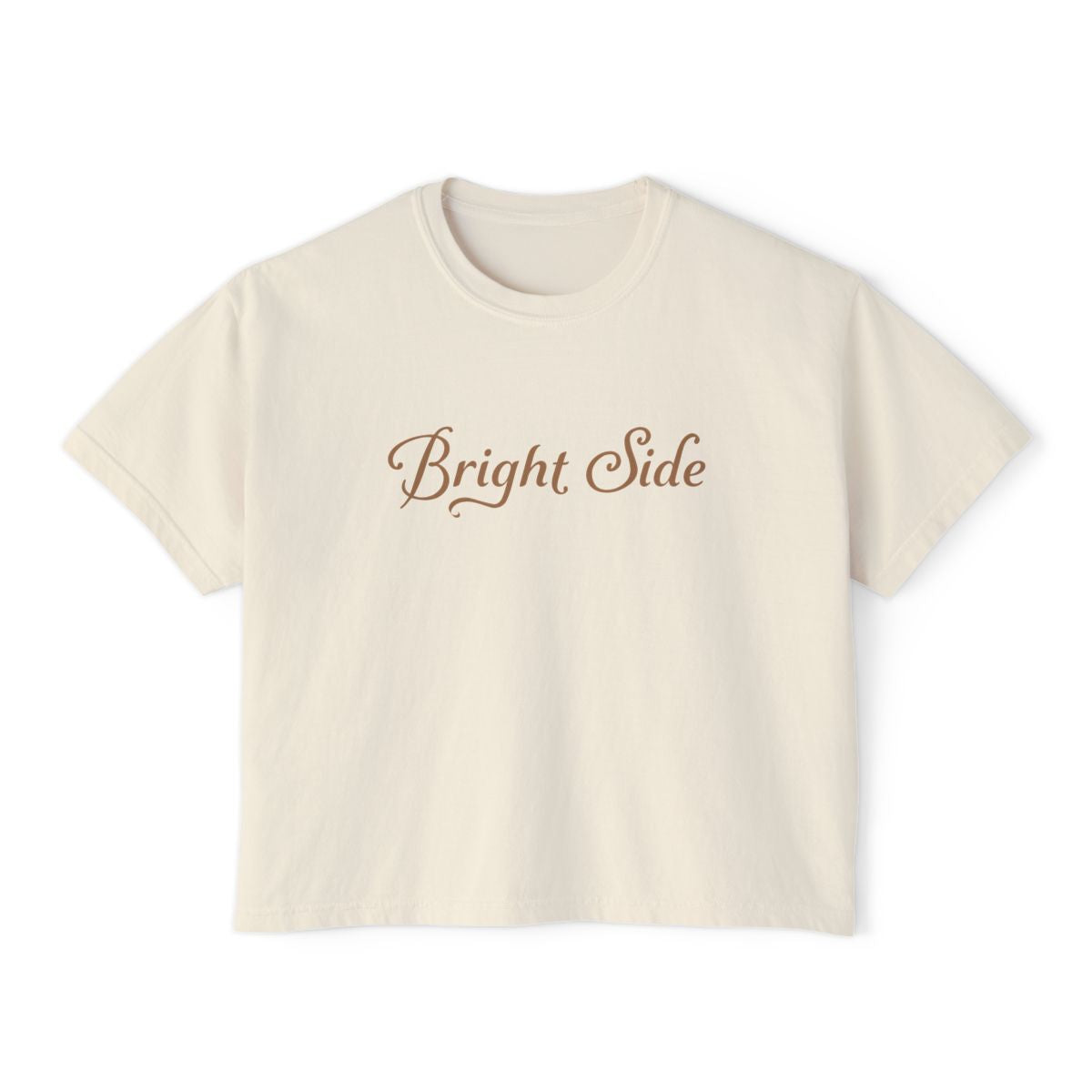 Boxy Tee Brown Sugar Bright Side