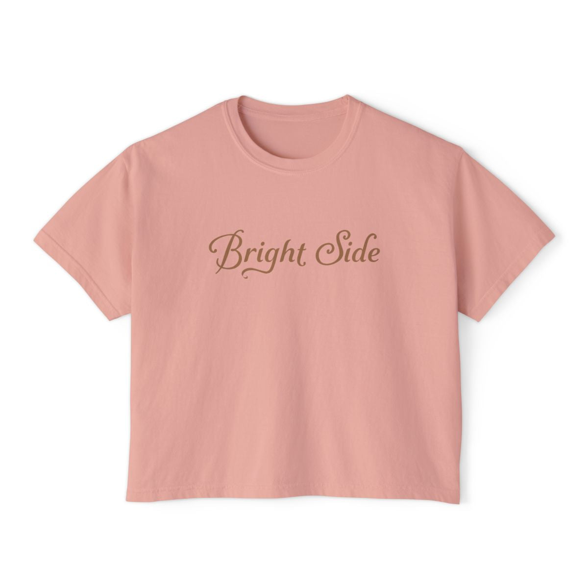 Boxy Tee Brown Sugar Bright Side