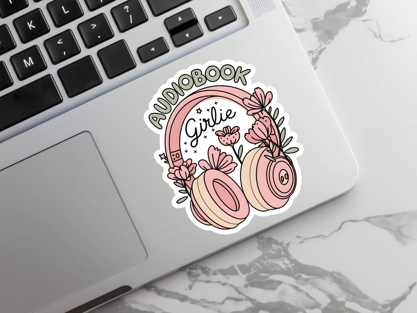 Audio Book Girlie Sticker