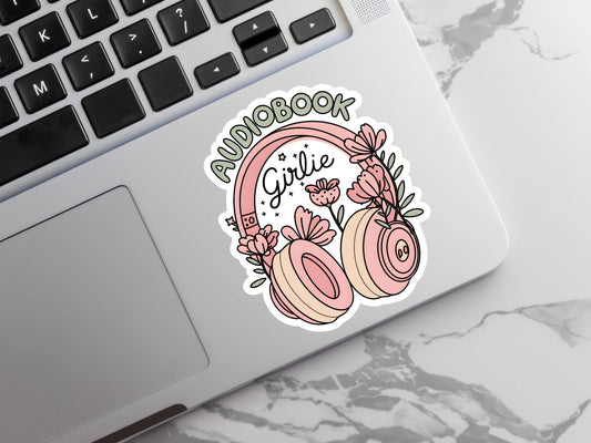 Audio Book Girlie Sticker