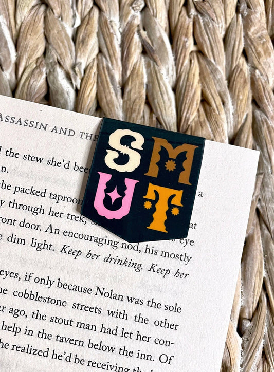 Smut Spicy Romance Lover Typography | Magnetic Bookmark