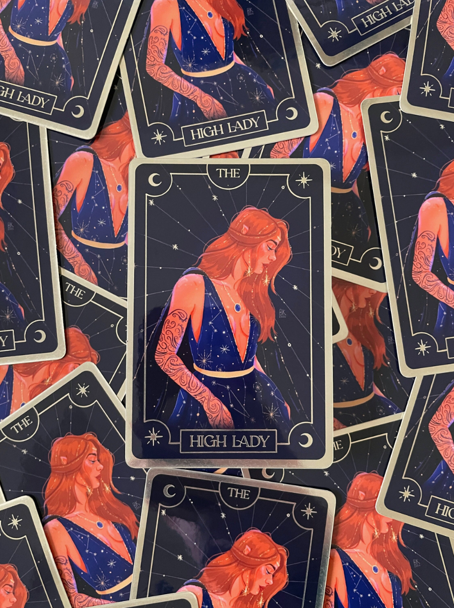 Feyre Tarot Card Sticker - ACOTAR