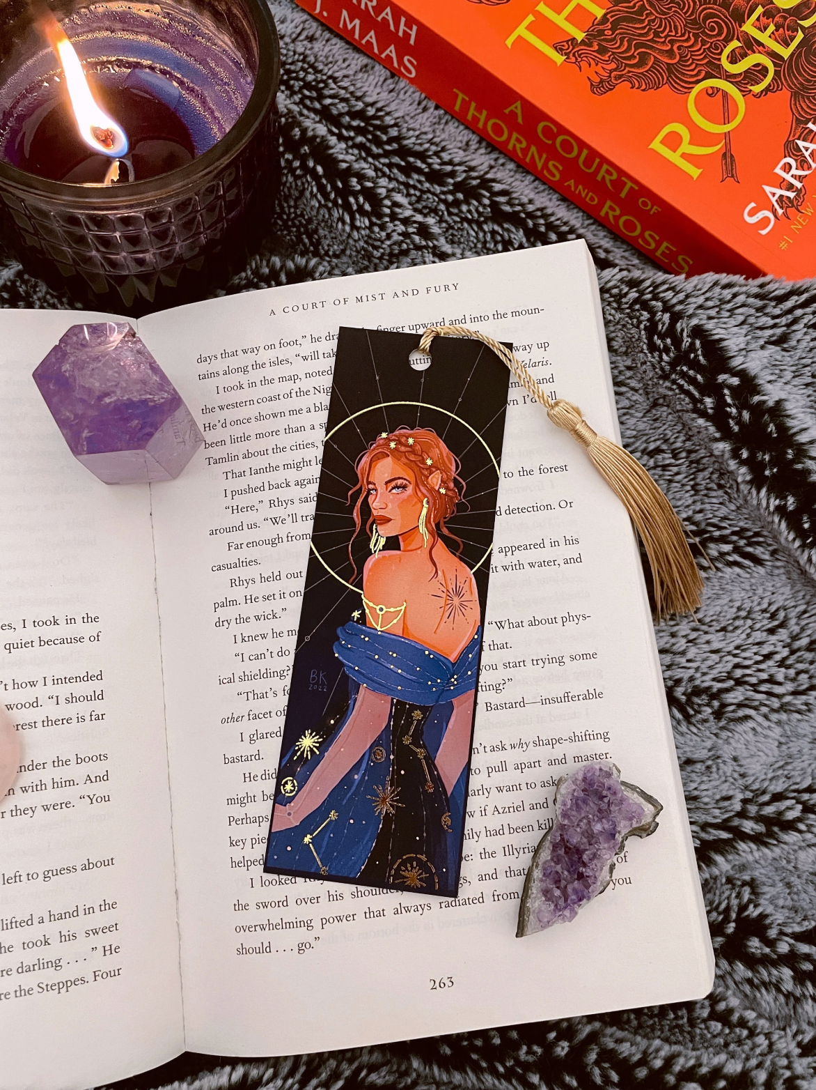 Nesta Gold Foil Bookmark
